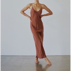 NWT Ozma Anaise slip dress in Adobe size XS